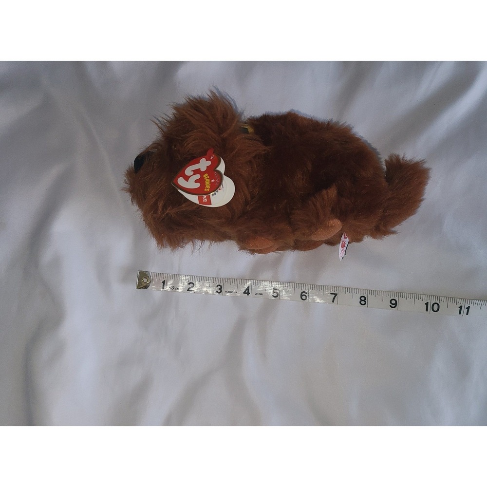 Ty Beanie Babies Duke Secret Life of Pets Brown Shaggy Dog Plush 9 Inches - Picture 2 of 16